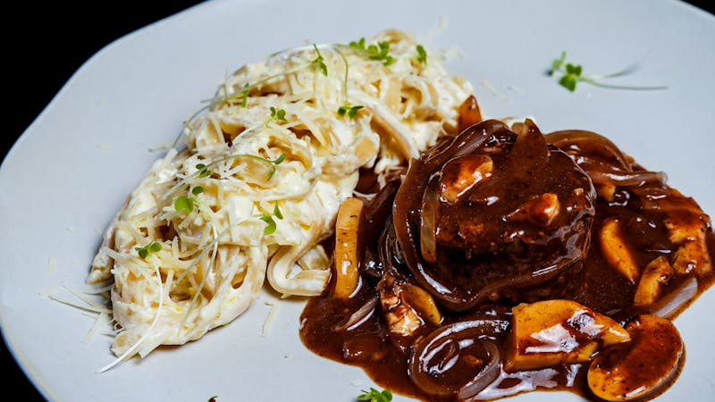 Chocolate brownie dessert display
