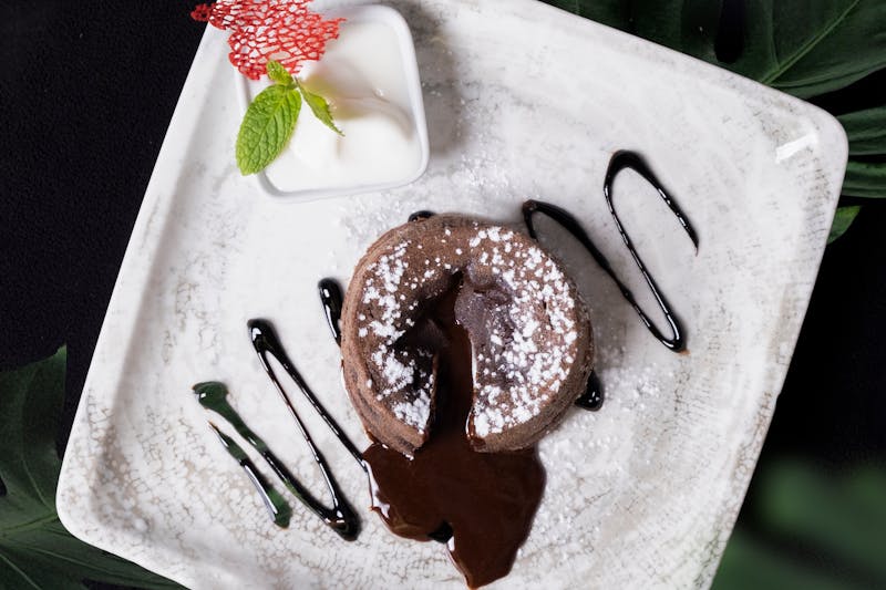 Rich Chocolate Lava Cake with molten center