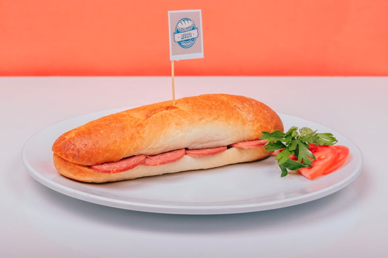 Italian Classic Hoagie with meats and vegetables